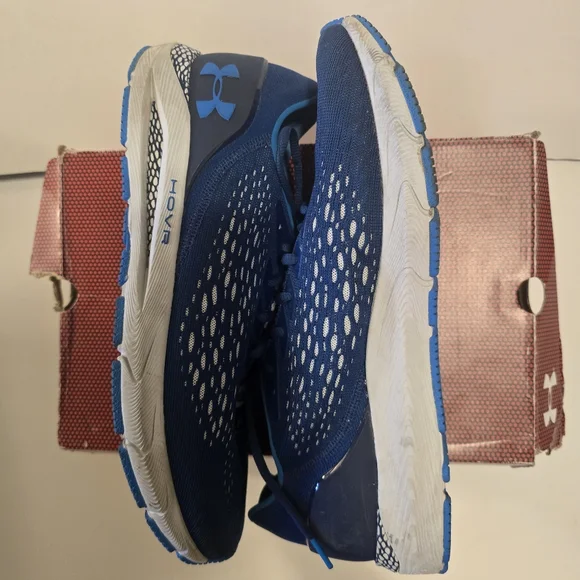 UNDER ARMOUR UA HOVR SONIC 3 Blue Running Shoes Casual Sneakers Gym Mens Size 14 - Picture 8 of 16